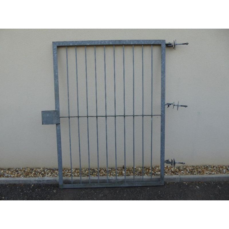 Security Gate. Galvanised steel 1300mm wide x 1750mm tall.