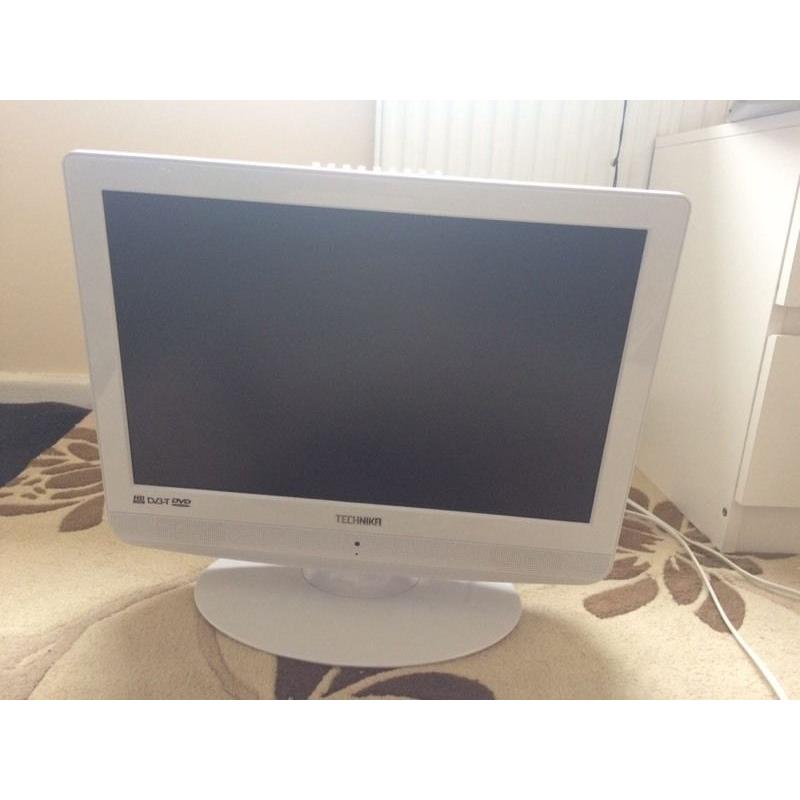 White 19" LCD TV