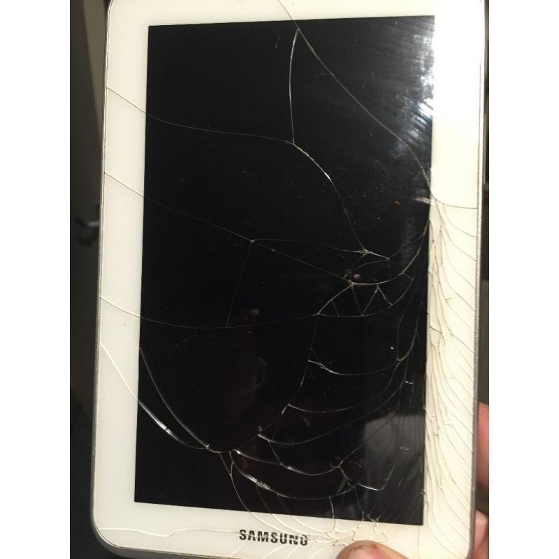 Samsung galaxy tablet 7" Broken screen but still works
