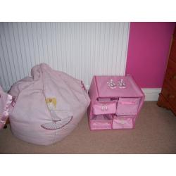 Girls Ballerina duvet cover, curtains and bedroom accessories bundle