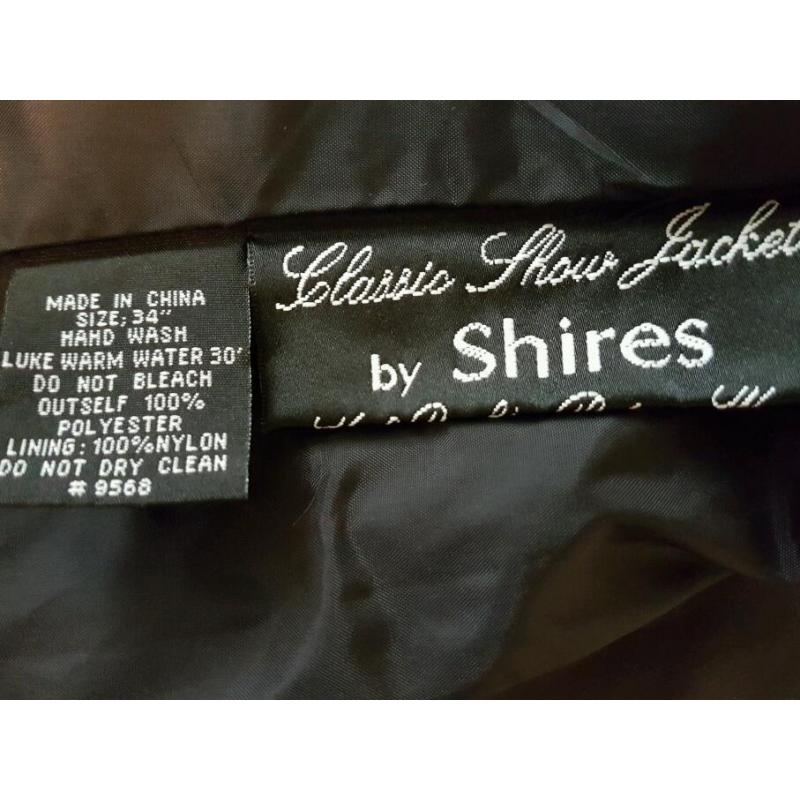 Ladies Shires black show jacket