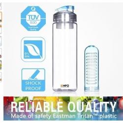 150 NEW high quality 700ml water infusion bottles with gift package .